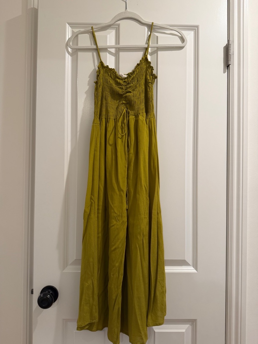 Anthropologie Olive Green Midi Sundress